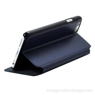 Slim folio leather/stand case for iPhone 6, built-in stand